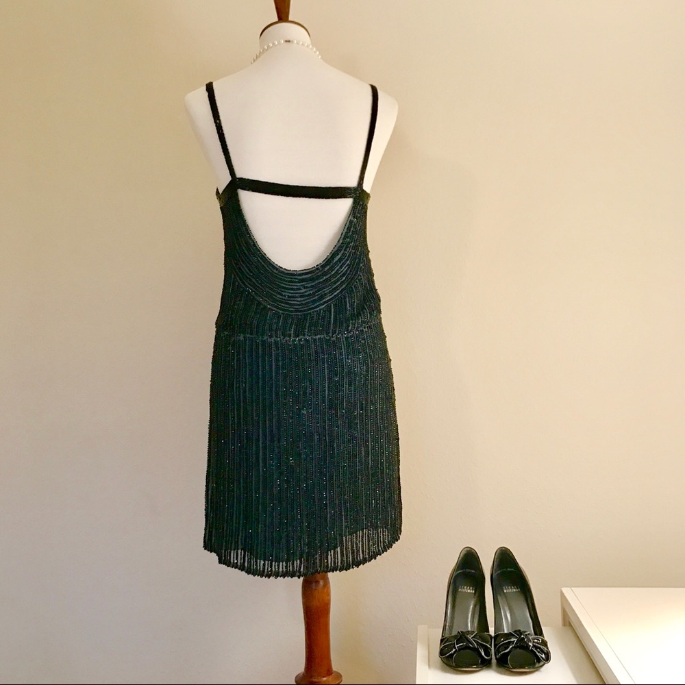 P A R K E R : Beaded Gatsby-Esque Mini Dress - Picture 7 of 8
